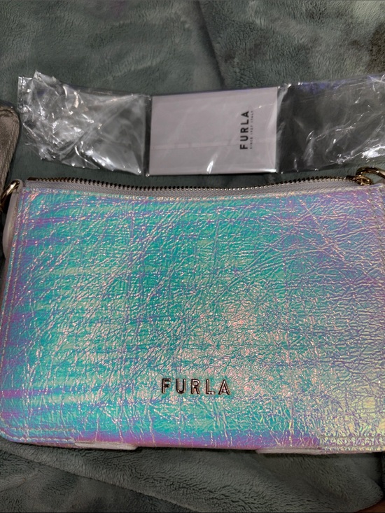 Furla Handbags - NWT FULL INCLUSION Furla Iridescent Crossbody Bag in Pink and Blue Shift